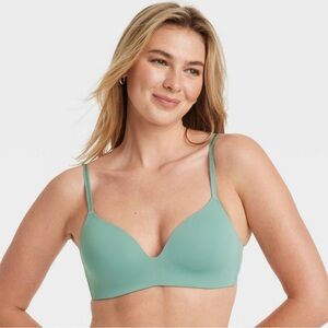 Women’s Bliss Lightly Lined Wirefree Bra - Auden Tidal Flow Green 38D